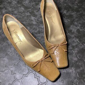 J. Renee Women Short heel Tan Shoes
